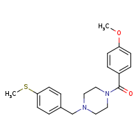 1-(4-methoxybenzoyl)-4-{[4-(methylsulfanyl)phenyl]methyl}piperazine