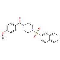 1-(4-methoxybenzoyl)-4-(naphthalene-2-sulfonyl)piperazine
