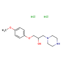 1-(4-methoxyphenoxy)-3-(piperazin-1-yl)propan-2-ol dihydrochloride