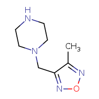 1-[(4-methyl-1,2,5-oxadiazol-3-yl)methyl]piperazine