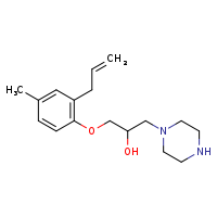 1-[4-methyl-2-(prop-2-en-1-yl)phenoxy]-3-(piperazin-1-yl)propan-2-ol