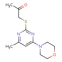 1-{[4-methyl-6-(morpholin-4-yl)pyrimidin-2-yl]sulfanyl}propan-2-one
