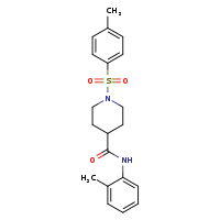 1-(4-methylbenzenesulfonyl)-N-(2-methylphenyl)piperidine-4-carboxamide