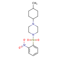 1-(4-methylcyclohexyl)-4-(2-nitrobenzenesulfonyl)piperazine