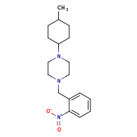 1-(4-methylcyclohexyl)-4-[(2-nitrophenyl)methyl]piperazine