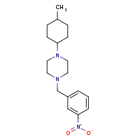 1-(4-methylcyclohexyl)-4-[(3-nitrophenyl)methyl]piperazine