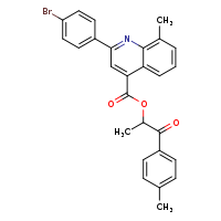 1-(4-methylphenyl)-1-oxopropan-2-yl 2-(4-bromophenyl)-8-methylquinoline-4-carboxylate