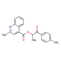 1-(4-methylphenyl)-1-oxopropan-2-yl 2-methylquinoline-4-carboxylate