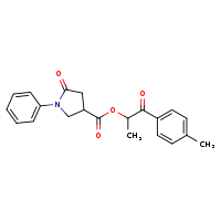 1-(4-methylphenyl)-1-oxopropan-2-yl 5-oxo-1-phenylpyrrolidine-3-carboxylate