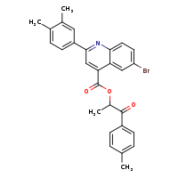 1-(4-methylphenyl)-1-oxopropan-2-yl 6-bromo-2-(3,4-dimethylphenyl)quinoline-4-carboxylate