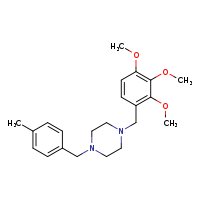 1-[(4-methylphenyl)methyl]-4-[(2,3,4-trimethoxyphenyl)methyl]piperazine