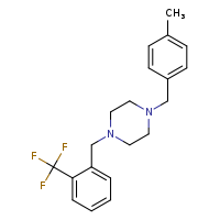 1-[(4-methylphenyl)methyl]-4-{[2-(trifluoromethyl)phenyl]methyl}piperazine