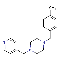 1-[(4-methylphenyl)methyl]-4-(pyridin-4-ylmethyl)piperazine
