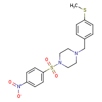 1-{[4-(methylsulfanyl)phenyl]methyl}-4-(4-nitrobenzenesulfonyl)piperazine