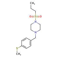 1-{[4-(methylsulfanyl)phenyl]methyl}-4-(propane-1-sulfonyl)piperazine