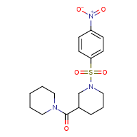 1-(4-nitrobenzenesulfonyl)-3-(piperidine-1-carbonyl)piperidine