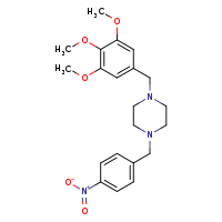 1-[(4-nitrophenyl)methyl]-4-[(3,4,5-trimethoxyphenyl)methyl]piperazine