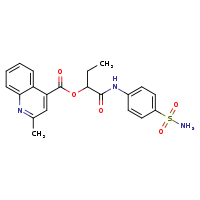1-[(4-sulfamoylphenyl)carbamoyl]propyl 2-methylquinoline-4-carboxylate