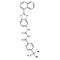 1-(4-tert-butylbenzoyl)-3-[2-(naphthalen-1-yl)-1,3-benzoxazol-5-yl]thiourea