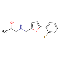 1-({[5-(2-fluorophenyl)furan-2-yl]methyl}amino)propan-2-ol
