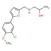 1-({[5-(3-chloro-4-methoxyphenyl)furan-2-yl]methyl}amino)propan-2-ol