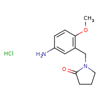 1-[(5-amino-2-methoxyphenyl)methyl]pyrrolidin-2-one hydrochloride