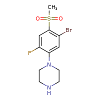 1-(5-bromo-2-fluoro-4-methanesulfonylphenyl)piperazine