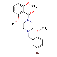 1-[(5-bromo-2-methoxyphenyl)methyl]-4-(2,6-dimethoxybenzoyl)piperazine