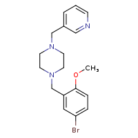1-[(5-bromo-2-methoxyphenyl)methyl]-4-(pyridin-3-ylmethyl)piperazine
