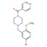 1-[(5-bromo-2-methoxyphenyl)methyl]-4-(pyridine-4-carbonyl)piperazine