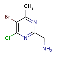 1-(5-bromo-4-chloro-6-methylpyrimidin-2-yl)methanamine