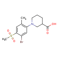 1-(5-bromo-4-methanesulfonyl-2-methylphenyl)piperidine-3-carboxylic acid