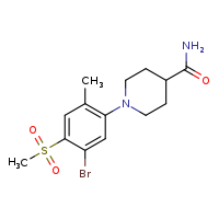 1-(5-bromo-4-methanesulfonyl-2-methylphenyl)piperidine-4-carboxamide