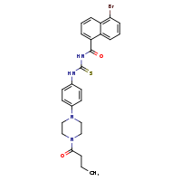 1-(5-bromonaphthalene-1-carbonyl)-3-[4-(4-butanoylpiperazin-1-yl)phenyl]thiourea