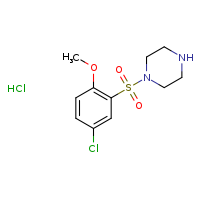 1-(5-chloro-2-methoxybenzenesulfonyl)piperazine hydrochloride