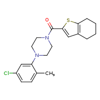 1-(5-chloro-2-methylphenyl)-4-(4,5,6,7-tetrahydro-1-benzothiophene-2-carbonyl)piperazine