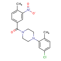 1-(5-chloro-2-methylphenyl)-4-(4-methyl-3-nitrobenzoyl)piperazine