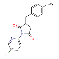 1-(5-chloropyridin-2-yl)-3-[(4-methylphenyl)methyl]pyrrolidine-2,5-dione
