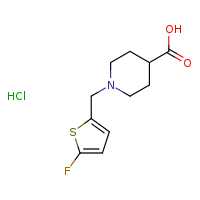 1-[(5-fluorothiophen-2-yl)methyl]piperidine-4-carboxylic acid hydrochloride