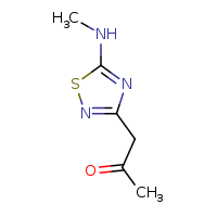 1-[5-(methylamino)-1,2,4-thiadiazol-3-yl]propan-2-one