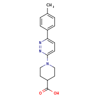1-[6-(4-methylphenyl)pyridazin-3-yl]piperidine-4-carboxylic acid