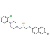 1-[(6-bromonaphthalen-2-yl)oxy]-3-[4-(2-chlorophenyl)piperazin-1-yl]propan-2-ol