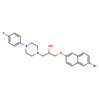 1-[(6-bromonaphthalen-2-yl)oxy]-3-[4-(4-fluorophenyl)piperazin-1-yl]propan-2-ol