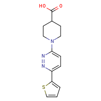 1-[6-(thiophen-2-yl)pyridazin-3-yl]piperidine-4-carboxylic acid