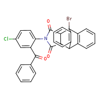17-(2-benzoyl-4-chlorophenyl)-1-bromo-17-azapentacyclo[6.6.5.0²,?.0?,¹?.0¹?,¹?]nonadeca-2(7),3,5,9(14),10,12-hexaene-16,18-dione