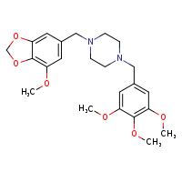 1-[(7-methoxy-2H-1,3-benzodioxol-5-yl)methyl]-4-[(3,4,5-trimethoxyphenyl)methyl]piperazine