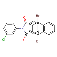 1,8-dibromo-17-(3-chlorophenyl)-17-azapentacyclo[6.6.5.0²,?.0?,¹?.0¹?,¹?]nonadeca-2(7),3,5,9(14),10,12-hexaene-16,18-dione