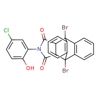 1,8-dibromo-17-(5-chloro-2-hydroxyphenyl)-17-azapentacyclo[6.6.5.0²,?.0?,¹?.0¹?,¹?]nonadeca-2(7),3,5,9(14),10,12-hexaene-16,18-dione