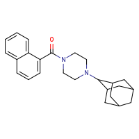 1-(adamantan-2-yl)-4-(naphthalene-1-carbonyl)piperazine