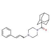 1-(adamantane-1-carbonyl)-4-[(2E)-3-phenylprop-2-en-1-yl]piperazine